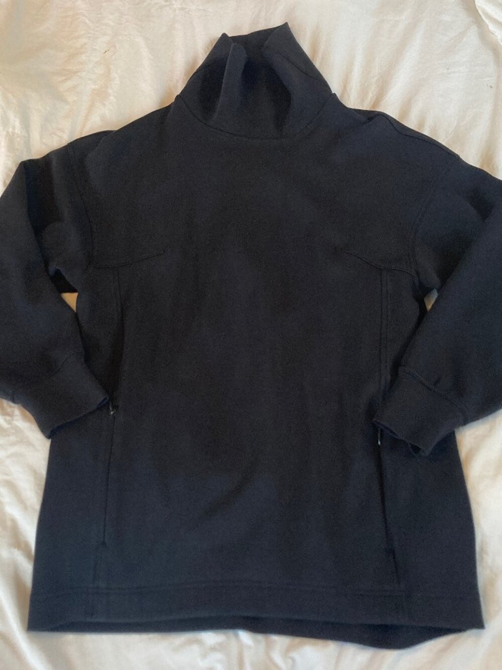 Lululemon Modal Blend Turtleneck Tunic Womens 6 Black Athleisure Minimal Relaxed